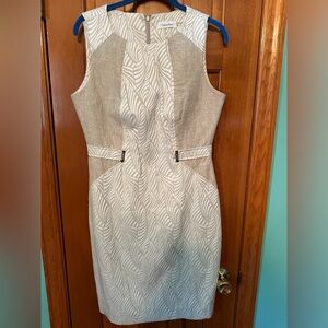 Calvin Klein sleeveless zipper-back lined size 10 dress. Excellent condition.